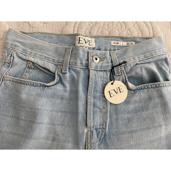Eve Denim The Jane Jean in Nolita Light Blue waist 28" NWT button fly - Picture 5 of 10